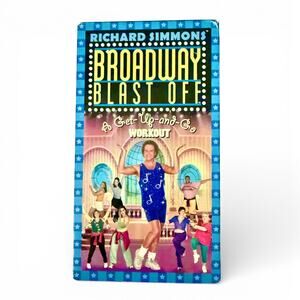 Richard Simmons Broadway Blast Off VHS Tested Works Get-Up-and-Go Workout Tape
